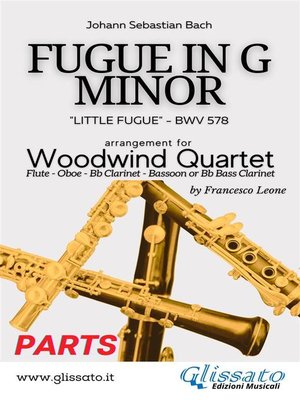 cover image of (Parts) Little Fugue--Woodwind Quartet